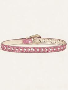 1pc Button Belt, Suitable For Pairing With Skirts