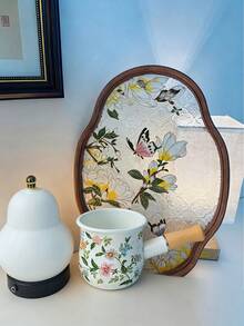 1pc 4-Inch Mini Enamel Milk Pot And Butter Warmer - Wooden Handle Small Skillet, Perfect For Heating Small Liquid Portions, White, Kitchen Essential | Stylish Kitchenware | Durable Enamel With Insulated Wooden Handle, Dual Spouts, Adorable Food Warmer, Mini Butter Pot Baby Food Pot Can Be Used For Frying And Cooking, Dual Spout, Mini Insulated Cute Stew Pot, Ideal For Heating Small Liquid Portions