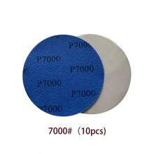 12/24片装 5英寸干湿两用砂纸片 - 粒度800-5000 - 带魔术贴植绒的轨道砂纸垫套装，适用于电动研磨机配件