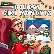 GDTME 1 Piece Christmas Themed Coloring Book, 24 Pages Upgraded To 120g Pearl Paper, Includes Cute Illustrations, Suitable For Adult Relaxation, Ideal Gift For Birthday, Party, Thanksgiving, Halloween And Christmas, 7.9*7.9 Inches, Also A Great Gift For Back To School And Mother's Day - Comfortable and Bold Christmas Design - View 18