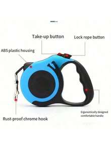 Guia retrátil para cães, com estampa de ossos. - Preto - Ver 5