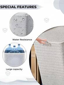 带盖大容量收纳箱 - 非常适合存放衣物、毯子和床上用品 - 节省空间设计，适用于搬家、衣柜、卧室和宿舍 - 非常适合床底收纳，床底收纳|经典款式|布艺，床底收纳箱 - 淺灰色 - 查看 9