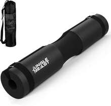 Jungle Beast Almohadilla para Barra Olimpica de Gimnasio, Esponja para Barra de Gimnasio, Cojín para Barra Gym, Acolchonado Perfecto, Incluye Bolsa de Transporte - negro - Ver 1