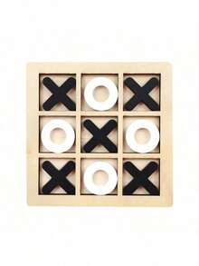 木制井字棋 - 经典的三子棋桌面游戏，适合成人，益智玩具，增强逻辑思维和策略思维，适合两人互动，适合家庭、旅行和聚会，采用耐用的天然木材制成，趣味教育玩具，促进亲子互动，是学前教育和休闲时光的理想选择。 - 彩色 - 查看 15