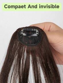 8 Inch Air Bangs Wig For Women, Natural Front Fringe French Invisible Lightweight Wig - Multicolor - View 5