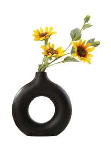 Ceramic Vase, Rattan Grass Small Vase, Modern Bohemian Style Decorative Vase, Suitable For Wedding, Living Room, Bedroom, Coffee Table, Perfect Mother's Day Gift - Multicolor - View 10