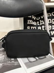 1pc Casual Nylon Crossbody Bag, Lightweight Shoulder Bag, Versatile Daily Use, Peach Tree Valentine's Day Phone Bag - Multicolor - View 12