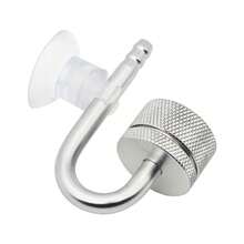 Aquarium CO2 Diffuser Fish Tank Bubble Atomizer Reactor Generator Solenoid Regulator CO2 System Atomizer For Plant With Suction Cup Silver Color - Diffuser - View 5