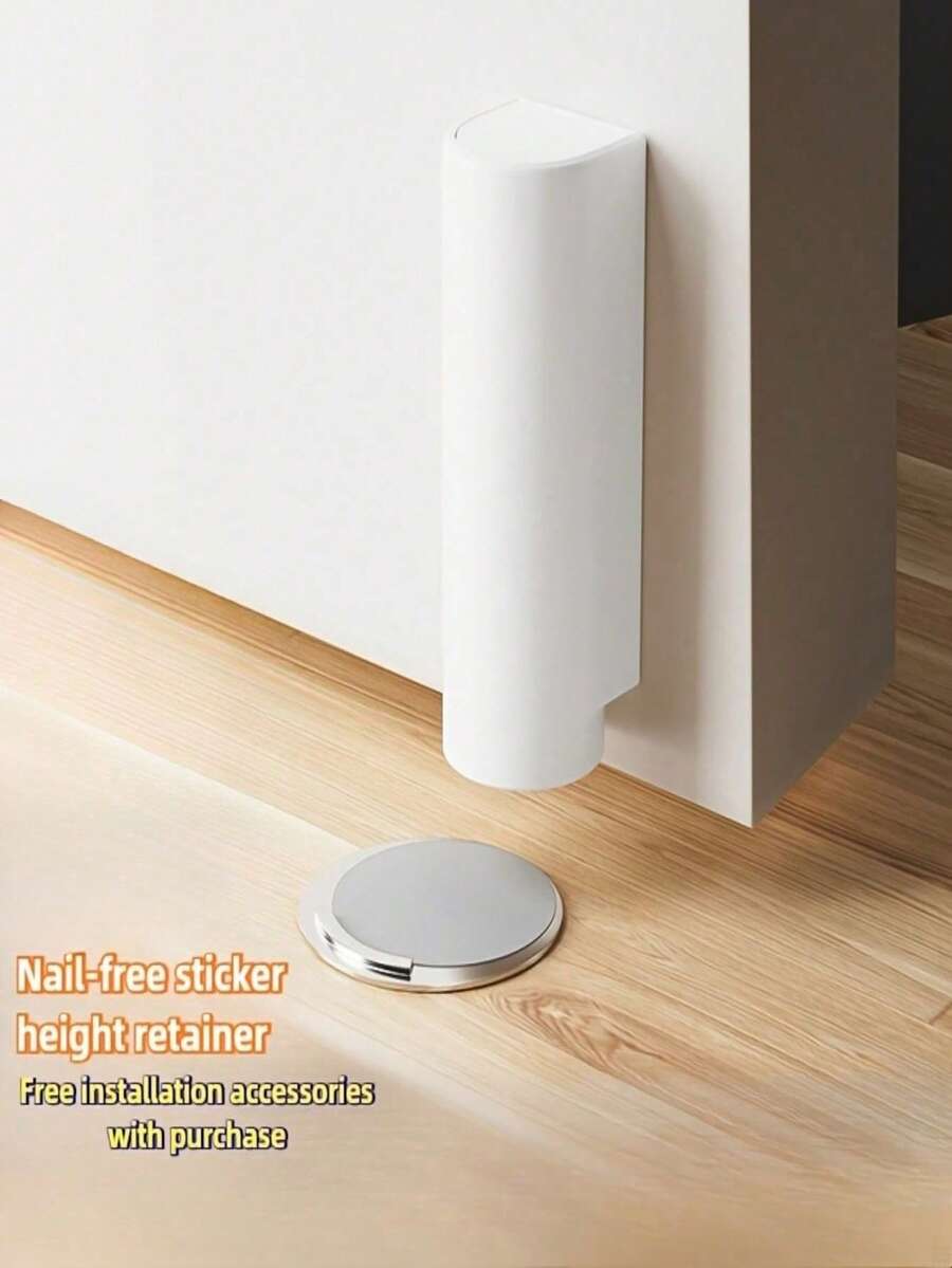 Magnetic Door Stopper, Brand New Silent Floor Door Stop With Lighting Anti-Kick Design, Easy Installation, Effective Prevention Of Tripping For Children And Elderly, Rust & Dust Proof