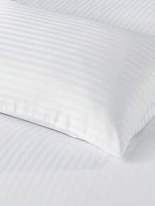 半件装缎面白色纯色枕套（半个枕套，不含枕芯），日常使用的聚酯化纤，柔软亲肤，适合室内卧室、主卧、客卧和次卧，四季皆宜。 - 白色 - 查看 16