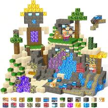 Bloques magnéticos (100-300 piezas) Tema de ferrocarril del desierto de varios tamaños Bloques de montaje educativos para niños Juguete de construcción de escena con temática del desierto para enfocar y estimular la creatividad Interacción familiar padres-hijos Ayuda educativa temprana Opción de regalo pensativo para cumpleaños para niños de 3+ años - Multicolor - Ver 1
