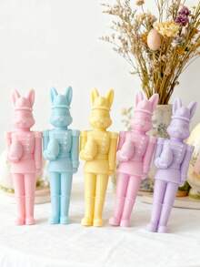 1 khuôn silicon hình thỏ dễ thương cầm trứng - Dễ lấy sản phẩm ra/Bền chắc, thích hợp cho thạch cao/nhựa epoxy, quà tặng lễ Phục sinh/Ngày của Mẹ/Sinh nhật. - trắng - Xem 7