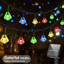 Solar Rhinestone Light, Solar Outdoor Decoration, 8 Lighting Modes, Suitable For Gardens, Camping, Parties, Independence Day, Christmas, Weddings, Dances, Birthdays, Courtyard Decoration, IP65) Waterproof - Multicolor - View 14