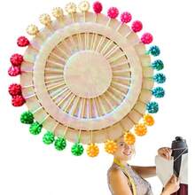 Alfileres de Coser Largos, Alfileres de Coser con Cabezas de Colores Alfileres Rectos Coloridos Alfileres de Costura de Cabeza Plana Alfileres de Tela Decorativos con Cabezas de Colores, - Flor de ciruelo - Ver 8