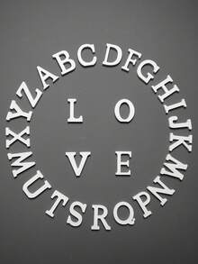 1pc Multicolor Acrylic Decorative Letter - A Vibrant Modern Home Decor Accent, Perfect For Displaying Initial Letters Or Inspirational Words