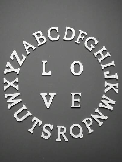 1pc Multicolor Acrylic Decorative Letter - A Vibrant Modern Home Decor Accent, Perfect For Displaying Initial Letters Or Inspirational Words