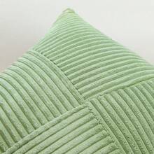 1 vỏ gối trang trí, vỏ gối vuông màu trơn bằng vải nhung mềm mại, vỏ gối họa tiết sọc kiểu Bohemian hình cối xay gió, thích hợp cho ghế sofa, xe hơi, giường, phòng khách. - xanh nhạt - Xem 5