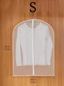 1/5/10 Pcs Transparent Garment Dust Cover Bags, Zippered Hanging Clothes Storage Bags For Coats, Shirts, Dresses, Pants, Suitable For Wardrobe, Bags, Storage Bags, Back To School Supplies - Multicolor - View 12