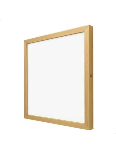 Luminária LED Quadrada de Sobrepor 18W 6500K Dourada
