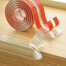 200cm Furniture Corner Edge Guard, Home Safety Bumper Strip, Transparent Bumper Strip, Suitable For Cabinets, Tables And Drawers, Kitchen Safety, Smooth Surface, Easy Installation, Furniture Corner Protector, Cabinet Corner Protector - Multicolor - View 4