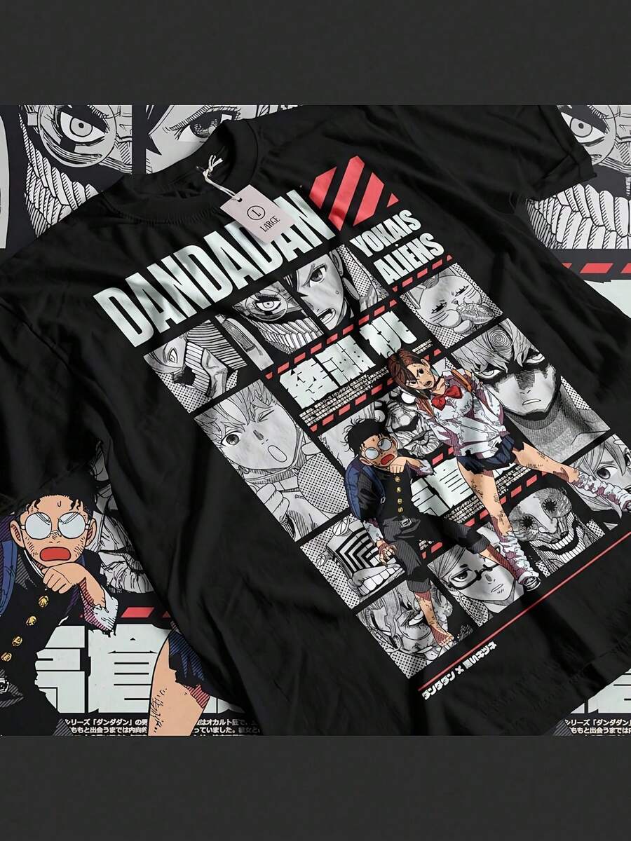 Anime Shirt Anime Vintage Special T-Shirt Unisex Anime Manga Shirt Anime Lovers Shirt Graphic Anime Tee Manga Shirt Japa - 黑色 - 查看 1