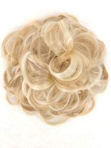 Synthetic Women's Messy Buns, Buns, Rubber Bands, Hair Bands, Caterpillar-Like Wigs - Multicolor - View 13