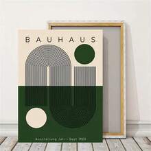 1 buc/2 buc poster opțional pe pânză, artă Bauhaus, poster de artă geometrică abstractă retro medievală, pânză de artă murală, decor de perete pentru dormitor, decor de perete pentru holul bucătăriei, cadou ideal modern pentru decor de perete pentru casă - Multicolor - Vizualizare 6