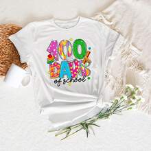 Camiseta de 100 días de clases, camiseta de 100 días de clases, sudadera de 100 días de clases, camiseta de 100 días para maestros, regalo de agradecimiento para maestros - Blanco - Ver 1