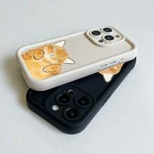 1 Funda de teléfono suave y mate con gato naranja perezoso y adorable, compatible con iPhone 17 16 15 14 13 12 11 Pro Max AIR 14 15 16 Plus - Color mezclado 1-1066 - Ver 9