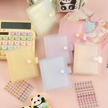 Nouvel album de stickers macaron, bonheur pour les filles, pages intérieures en PP haute transparence, album de collection de stickers de dessins animés, couleur aléatoire - Multicolore - Voir 1
