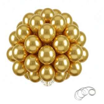 63 st/123 st (1 set) guldfärgade festballonger, kransbågsballongset, gör-det-själv-ballongträd, ballongbåge, födelsedag, bröllop, alla hjärtans dag, festdekorationer, högtid, bröllopsballongbukett, ballongset