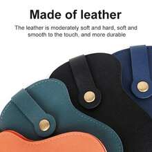 Guitar Pick Holder - Guitar Shaped Pick Organizer, Can Hold 18 Guitar Picks, Convenient Carrying, Elegant Cowhide Pick Pouch - 彩色 - 查看 5