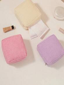 1个卫生巾收纳袋，便携式女性卫生用品袋，适合女孩、学生，经期使用 - 彩色 - 查看 9