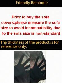 1pc Stretch Sofa Cover, Modern 3D Printed Pattern Sofa Slipcover, Dust & Dirt Resistant, Suitable For Home, Classroom, Hotel Use, All Season - Black - View 9