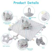 Infant Comforter Toy, Animal Shaped Car Hanging Crib Hanging Toy With Rattle And Crinkle Paper, Perfect Gift For Babies - Multicolor - View 2