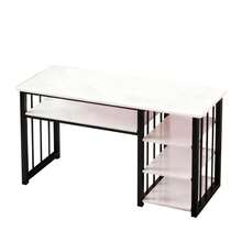 Mesa De Uñas Minimalista Moderna 100 Cm Mesa Para Manicure - Multicolor - Ver 2