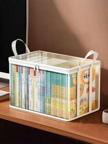 Transparent PVC Storage Bag, Multifunctional Organizer Box With Flip Cover And Viewing Window - Durable Rectangular Household Storage Container For Toys, Crafts, Books, School Supplies, Snacks - Perfect Gift For 11 Holiday Occasions - Multicolor - View 3