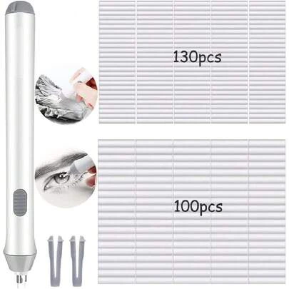 Borrador eléctrico, Borrador a pilas Borrador automático portátil con 230 piezas de recambio para dibujar Arquitectura Artes y Oficios (Blanco),36695943