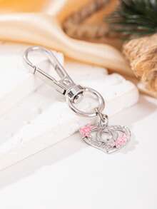 1pc Metal Lobster Clasp Hook, DIY Jewelry Making Accessory (With 26 Letter Copper Pendant), Suitable For Keychain, Necklace, Bracelet, Etc.