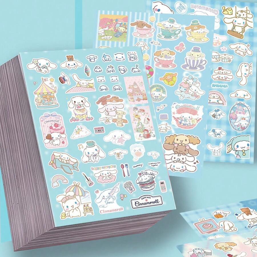 SANRIO 8张肉桂狗异形贴纸 - 高品质可爱创意ins风防水剪贴簿装饰材料 剪贴簿用品 文具趣味贴纸 笔记本电脑贴纸 Kindle手机贴纸 - 8張 - 查看 1