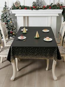1/2 piezas Mantel desechable, patrón de lunares, 137 X 274 cm, grueso y duradero, reutilizable, adecuado para fiesta de cumpleaños, fiesta de vuelta al colegio, Ramadán, boda, picnic al aire libre - Multicolor - Ver 2