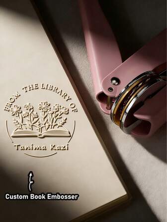 1pc Customized Embossing Stamp, Personalized Library Embossing Stamp, From The Library Embossing Stamp, Gift For Cat Lovers, Gift For Book Lovers