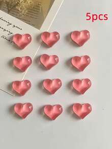 3D水晶心形冰箱贴，钕铁硼强磁吸附，创意家居装饰DIY冰箱贴 - 彩色 - 查看 13