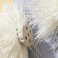 2pcs White Cute Spherical Artificial Aquatic Plants, Soft & Decorative, No Maintenance, Fade-Resistant, Aquarium Ornament