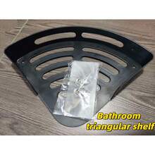 1pcNo Drilling Adhesive Heavy Duty Waterproof Plastic Corner Shelf - Heavy Duty Wall Mounted Bathroom/Kitchen Storage Shelf, With Shelves Space Saving Curved Corner Cabinet Storage Rack - Multicolor - View 13