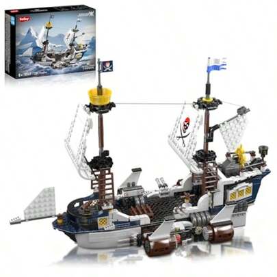 Sosuy Pirate Ship Building Blocks Sets Savior Brigantine Boat Set STEM Toys For Boys 8+ Rocket Shuttle Ship Model With Jet Engine Birthday For Boys Girls Teens Adults 1281 PCSAn Excellent Tool For Introducing Space Science