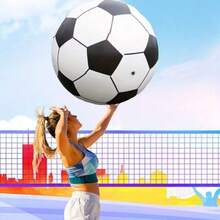 Bóng đá bơm hơi cỡ lớn (làm bằng PVC) | Trang trí tiệc bể bơi, thích hợp cho giải trí bãi biển và sân sau, đạo cụ bền, lý tưởng cho niềm vui mùa hè, thích hợp sử dụng trong nhà và ngoài trời, tăng cường không khí các hoạt động thể thao, thích hợp cho giải trí ngoài trời, thể thao dưới nước, tiệc bể bơi, dụng cụ bóng đá, phụ kiện thể thao, đồ dùng thể thao, phụ kiện bóng đá, quà tặng cho nam giới, quà sinh nhật - Nhiều màu - Xem 9