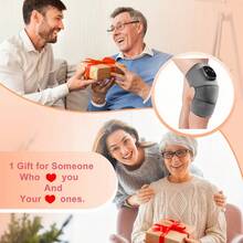 1 Pc Multifunctional Knee & Leg Massager | Heated Knee Support Bag With Massage | Wireless Knee Massager With Heat & Vibration | Warm Massage Knee Pad - USB Rechargeable, Suitable For Knee, Shoulder & Elbow, Joint Care, Portable Design, Lightweight, Durable Material, Breathable Cover, Ideal For Office Workers - Grey - View 12