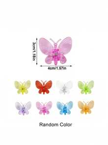 30pcs Butterfly Shaped Plant Clips, Orchid Stem Clips, Reusable Gardening Clips For Climbing Plants, Grape Vine Tomato Plant Support Clips, Suitable For Indoor And Outdoor Plants And Flowers Stems And Vines, Also For Vegetables, Helps Plants Grow Upright And Healthier - Multicolor - View 7