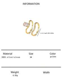 2 件套奢华闪亮 S925 银椭圆形锆石戒指，适合女士，可作为周年纪念或圣诞节礼物